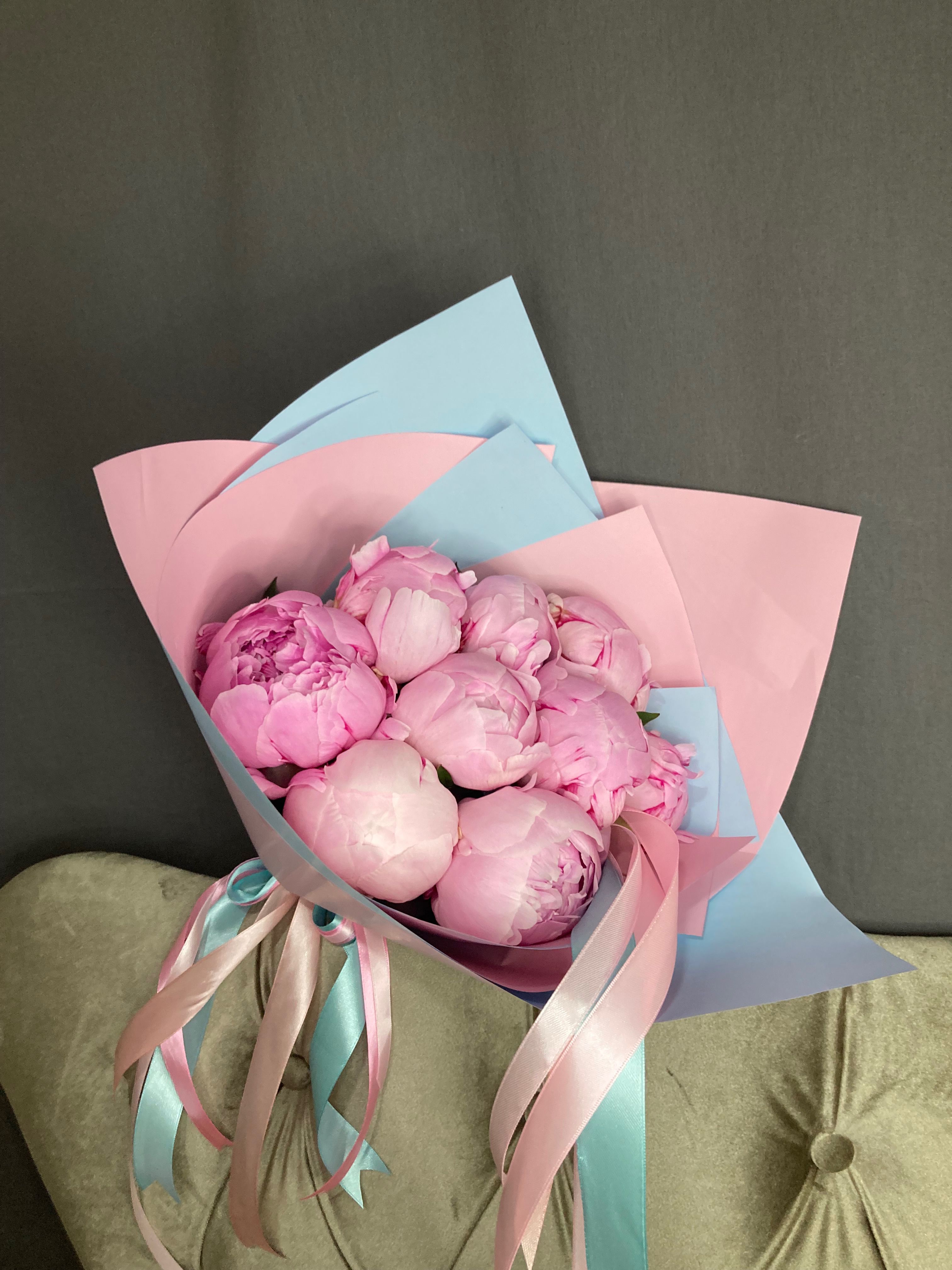 Flowers flow. Пионы 9 штук.