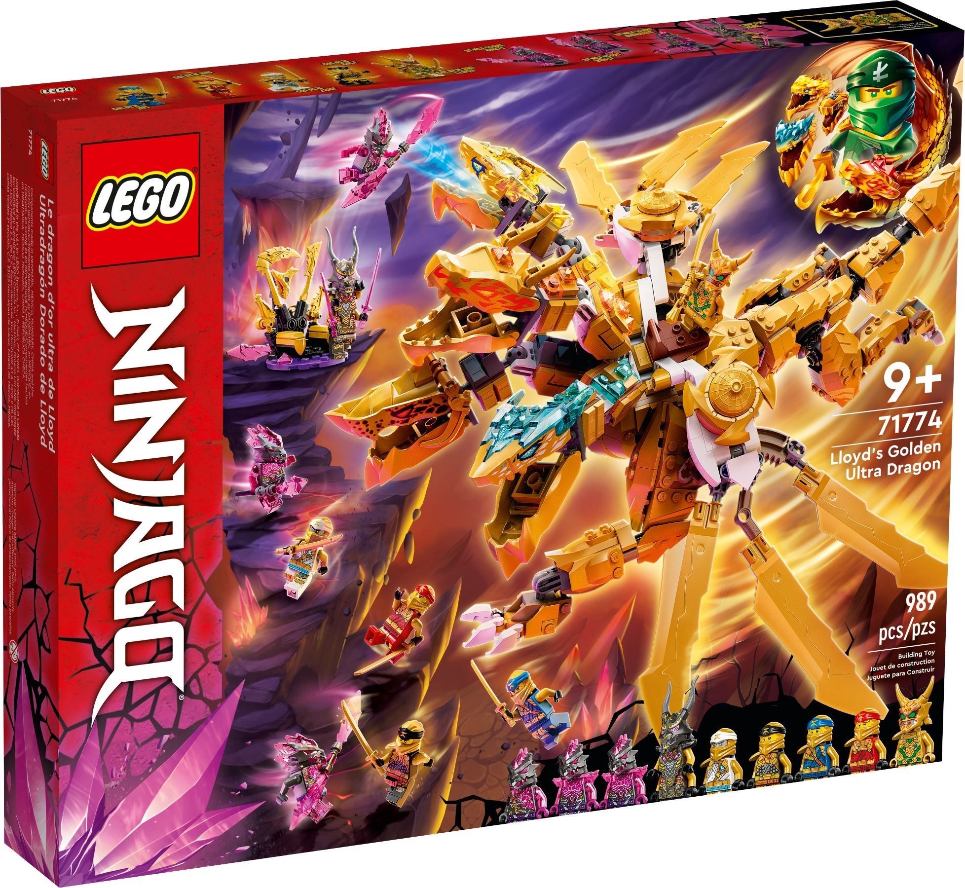 LEGO Ninjago 71774 золотой ультра дракон Ллойда