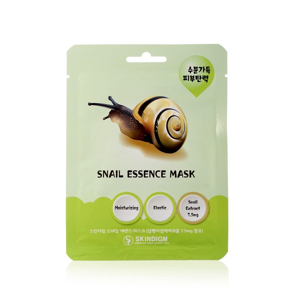 Snail Essence Moisturizing маска. SKINDIGM маска д/лица тканевая с муцином улитки увлажняющая 25мл. Маска для лица Snail 4868469. Маска с секретом улитки.