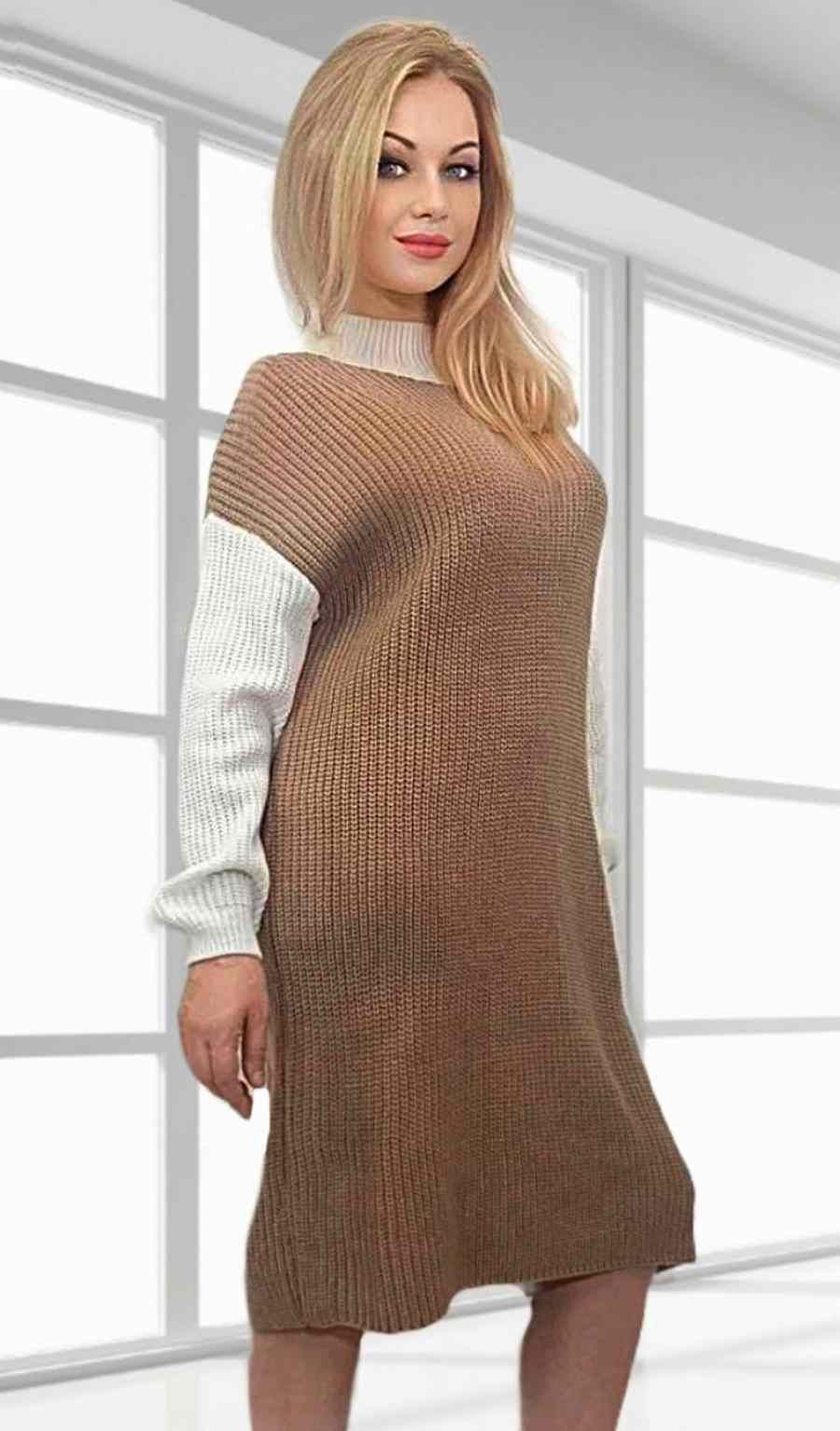 Вязаные платье ∙ где купить и с чем носить свитер-платье