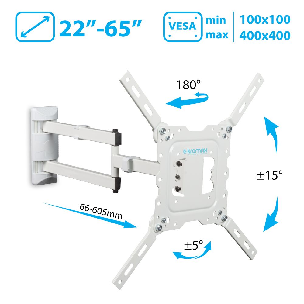 Кронштейн Kromax Dix-18. Kromax Dix-18 белый. Кронштейн Kromax Dix 18 White. Kromax Dix-18w (белый).