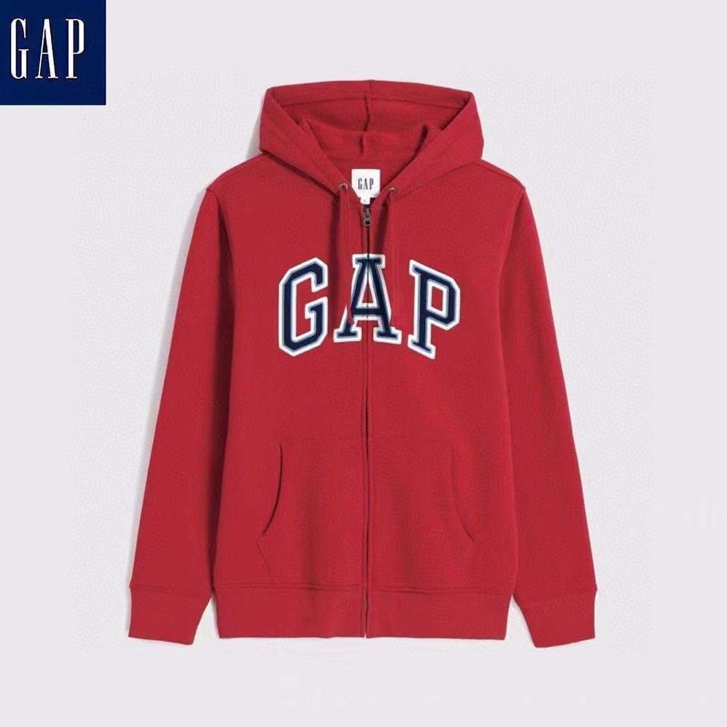 Red gap hoodie mens sale