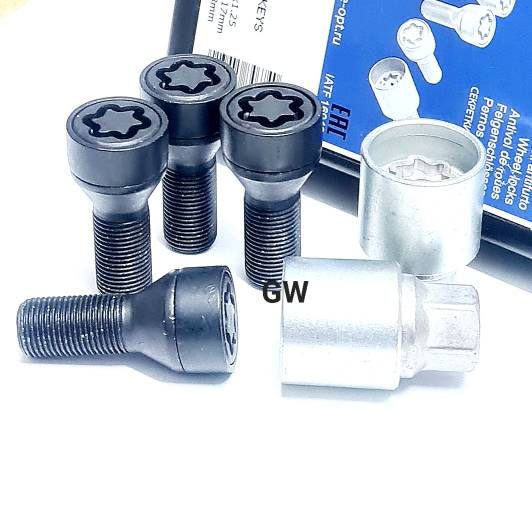 Секретки колес болты М14х1.25 L28 мм 3