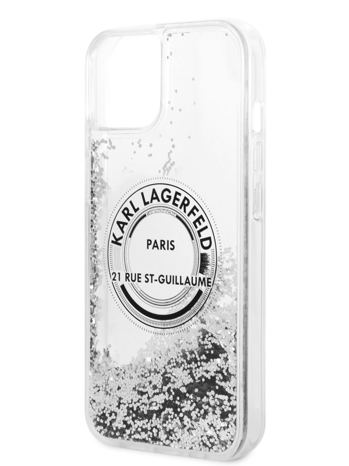 Чехол Karl Lagerfeld Liquid glitter накладка на Apple iPhone 14 / для Айфон  14 / бампер / защитный кейс с жидкими блестками RSG logo, серебристый -  купить с доставкой по выгодным ценам в интернет-магазине OZON (746451488)