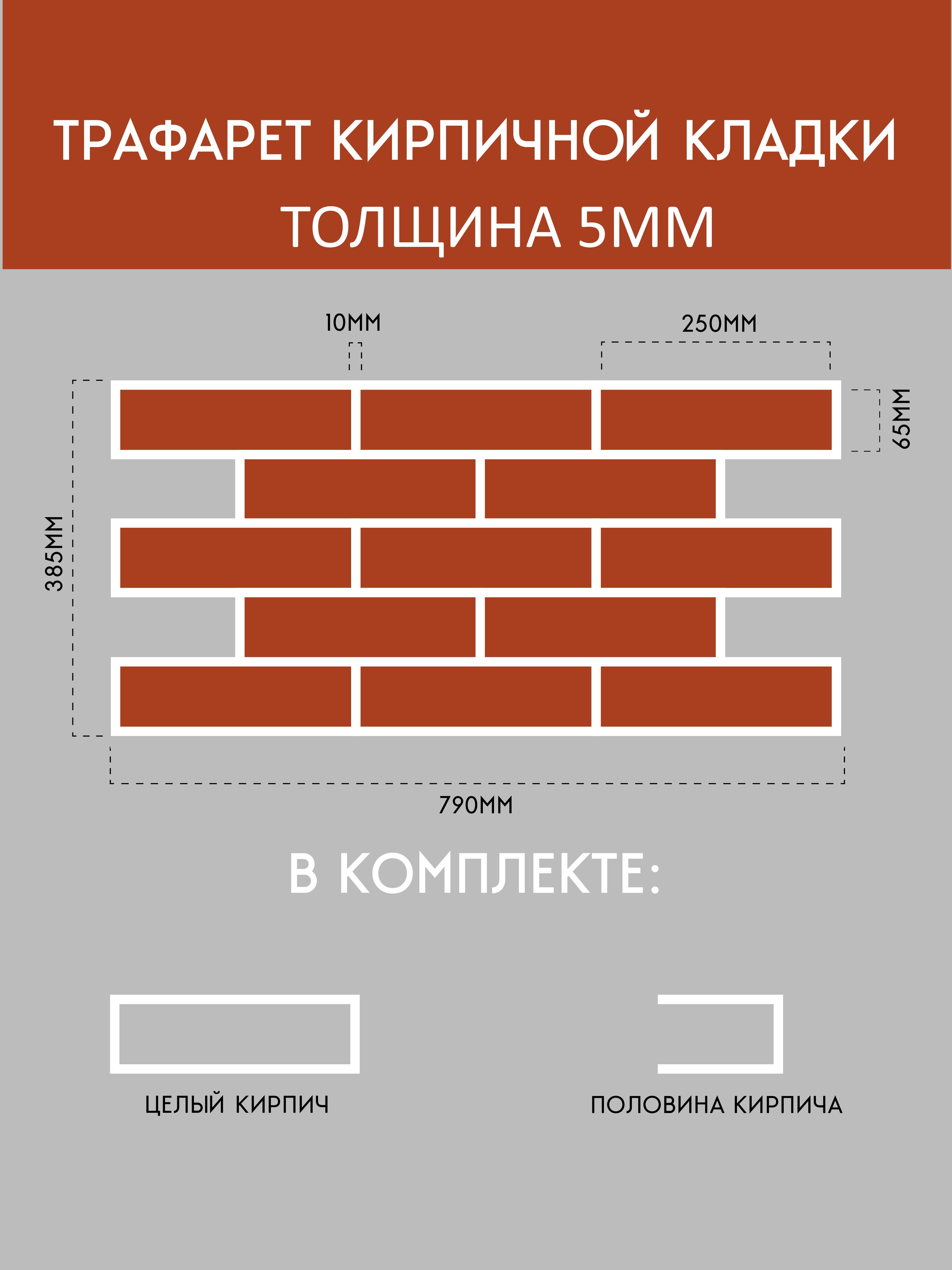 Трафарет кирпичной кладки