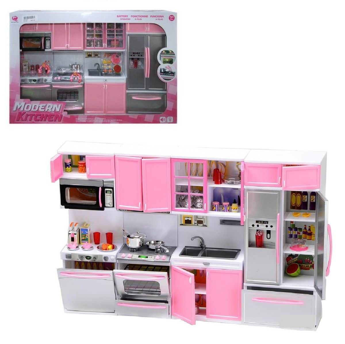 Junfa Toys кухня Modern Kitchen (26211p) габариты