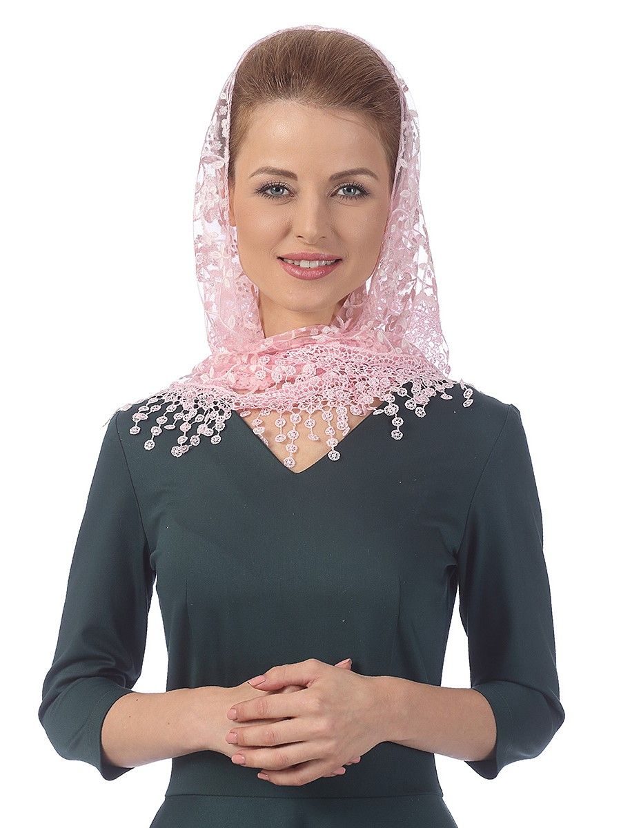 Косынка 88. Ажурная косынка. кружевная косынка. розовая косынка. косынка сорока.