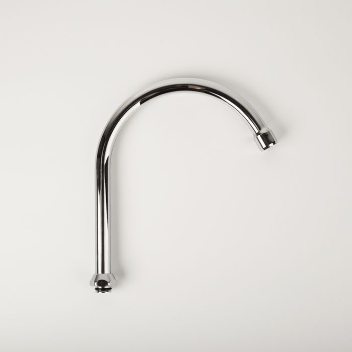 Фото товара на маркетплейсе ozon Излив для кухни, J-образный, нержавеющая сталь, 190 мм, поворотный, хром, IDDIS, 995F19C5SM