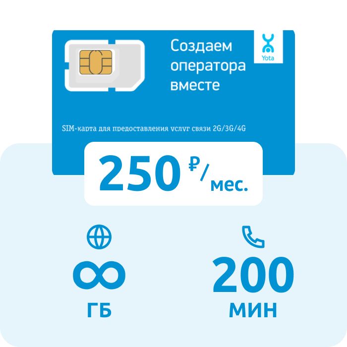 Sim карта yota безлимитный интернет