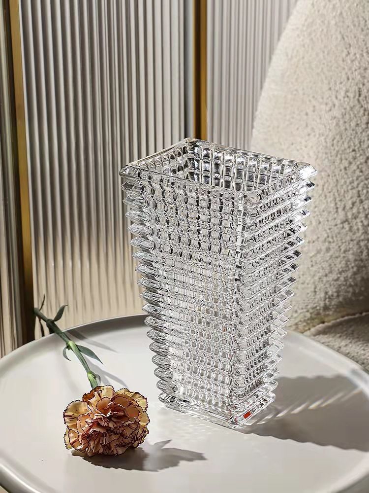 Glass Ware Ваза, 23 см , Стекло