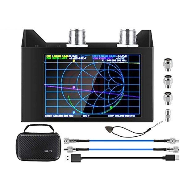 Сетевой Векторный Анализатор Цепей и Антенн SAA-2N 50кГц - 3.0ГГц Vector Network Analyzer S11 S21 Экран 4 дюйма