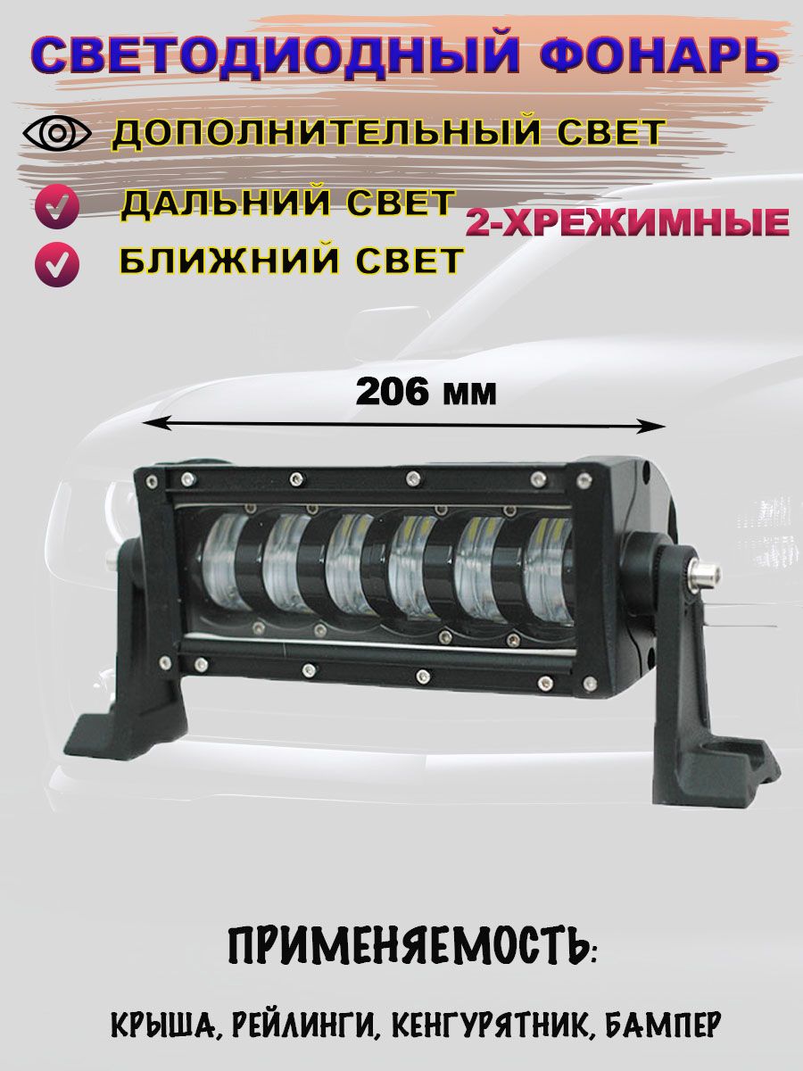 C2R Прожектор автомобильный, Светодиодная, арт. CTOCT48