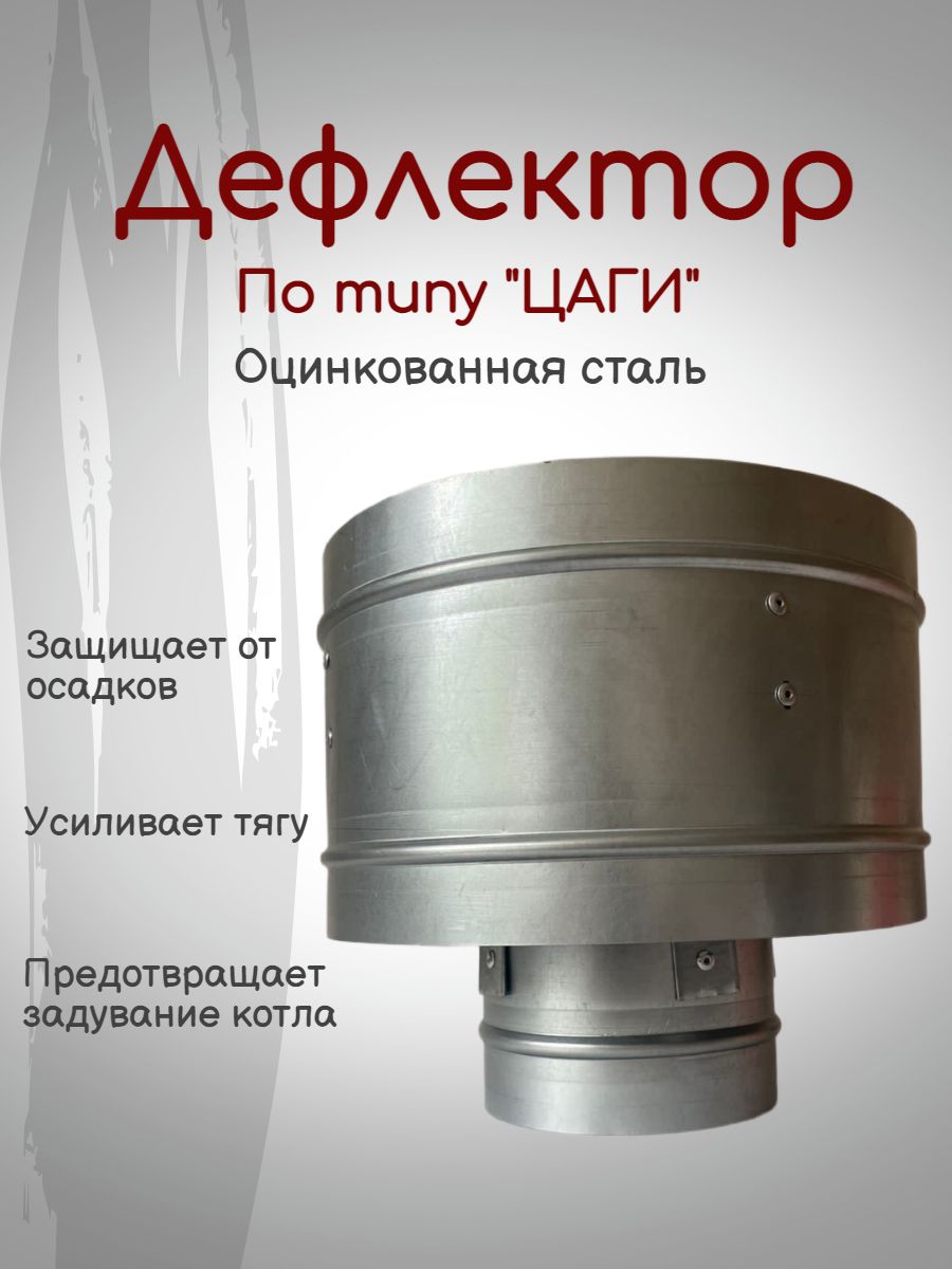 Зонт-Д с ветрозащитой Ø дефлектор трубы дымохода | магазин печей