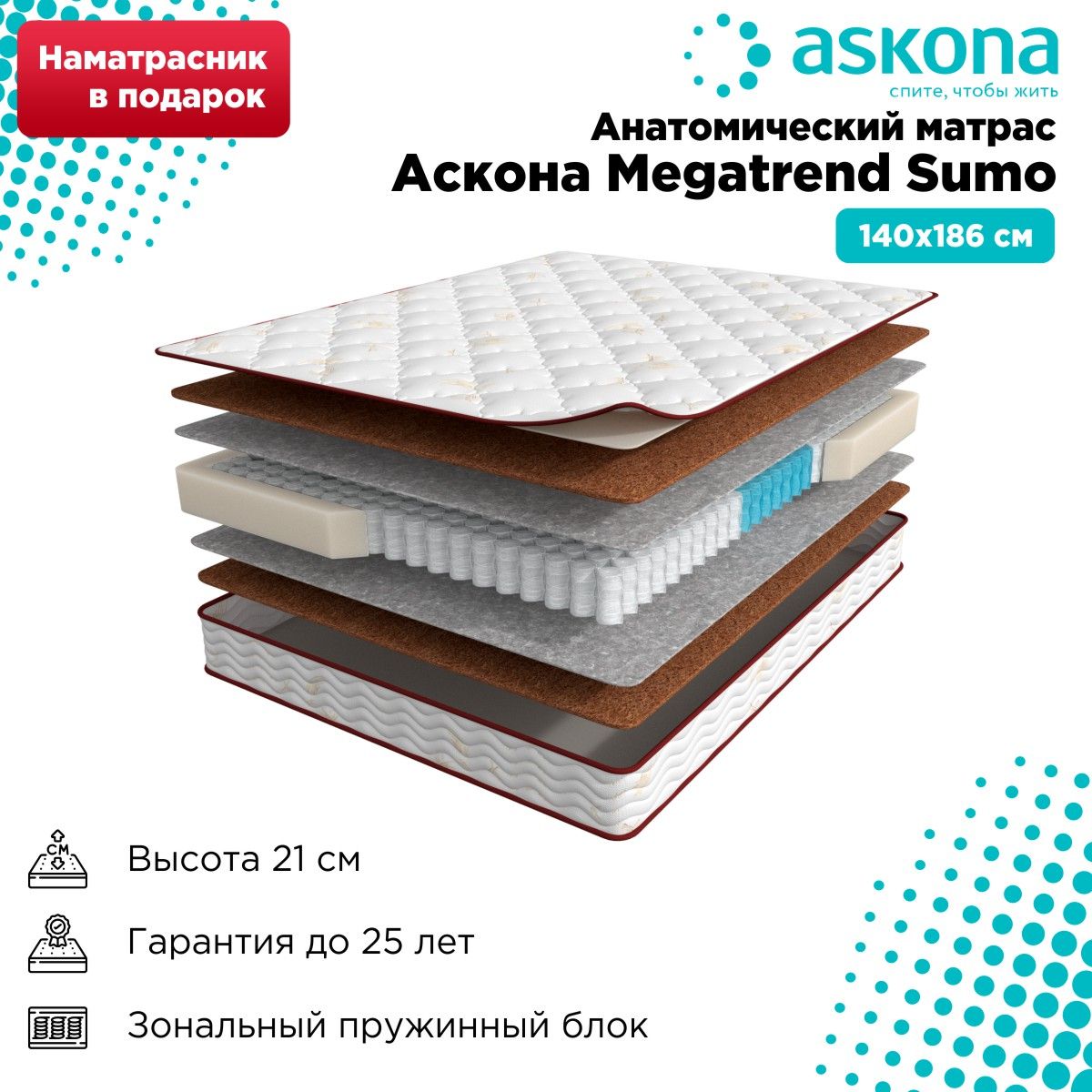 Матрас askona megatrend viking