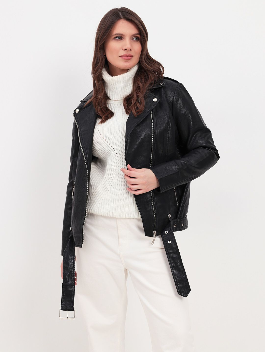 Купить Куртку Женскую Демисезонную Кожаную Модную