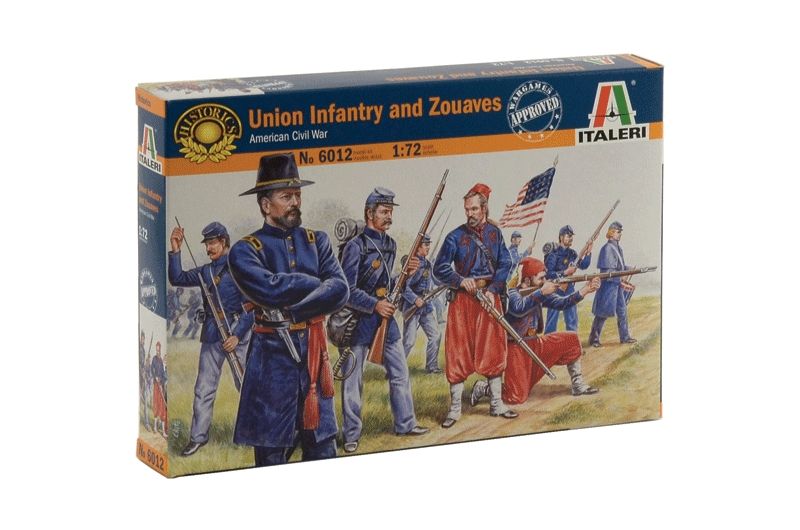 Военно-историческая миниатюра Italeri 6012ИТ Солдатики Union Infantry (American Civil War)