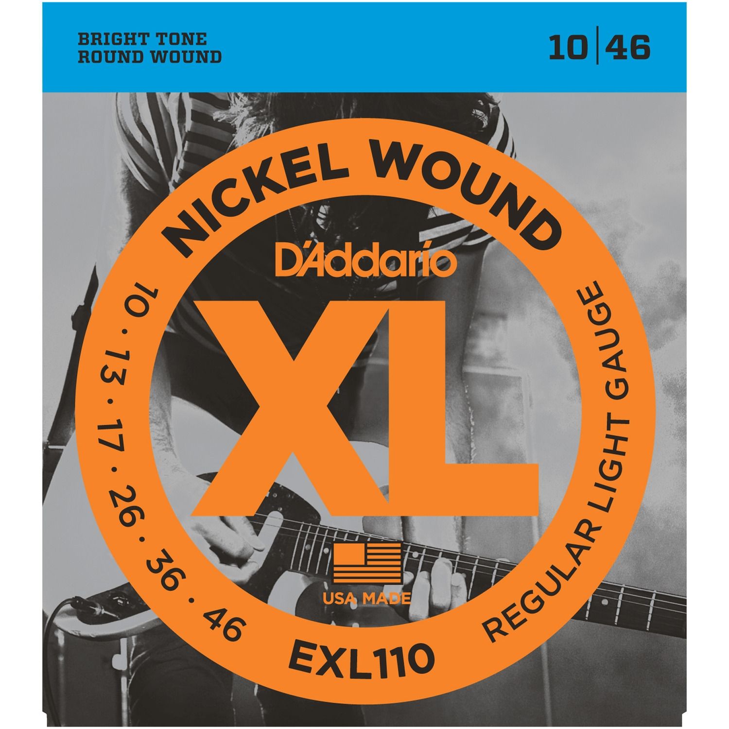 Струны для электрогитары D'Addario EXL110 10-46