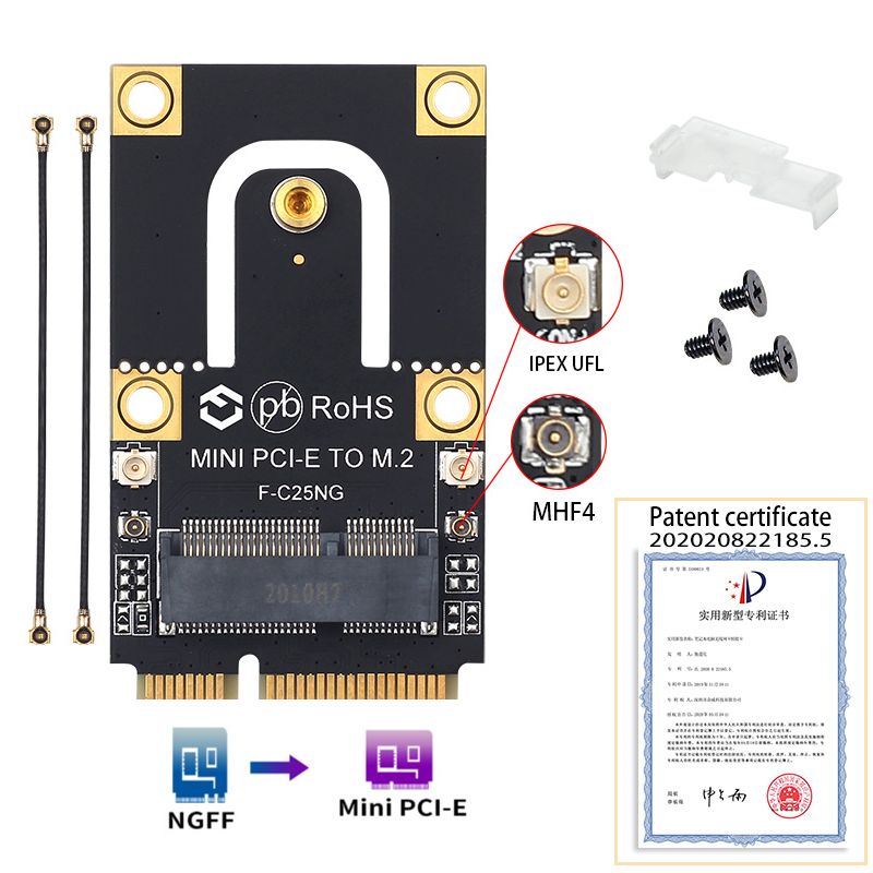 АдаптерNGFFM.2длямини-PCI-EPCIExpress