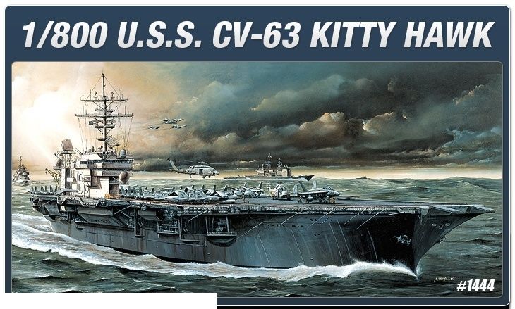 Сборная модель Academy 14210 Корабль USS CVN-63 KITTY HAWK