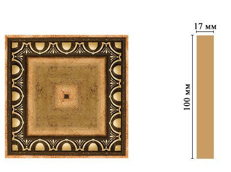 Декорцветнойлепнинадлядома,интерьера,мебели,Decomaster,D207-57100x100x22мм