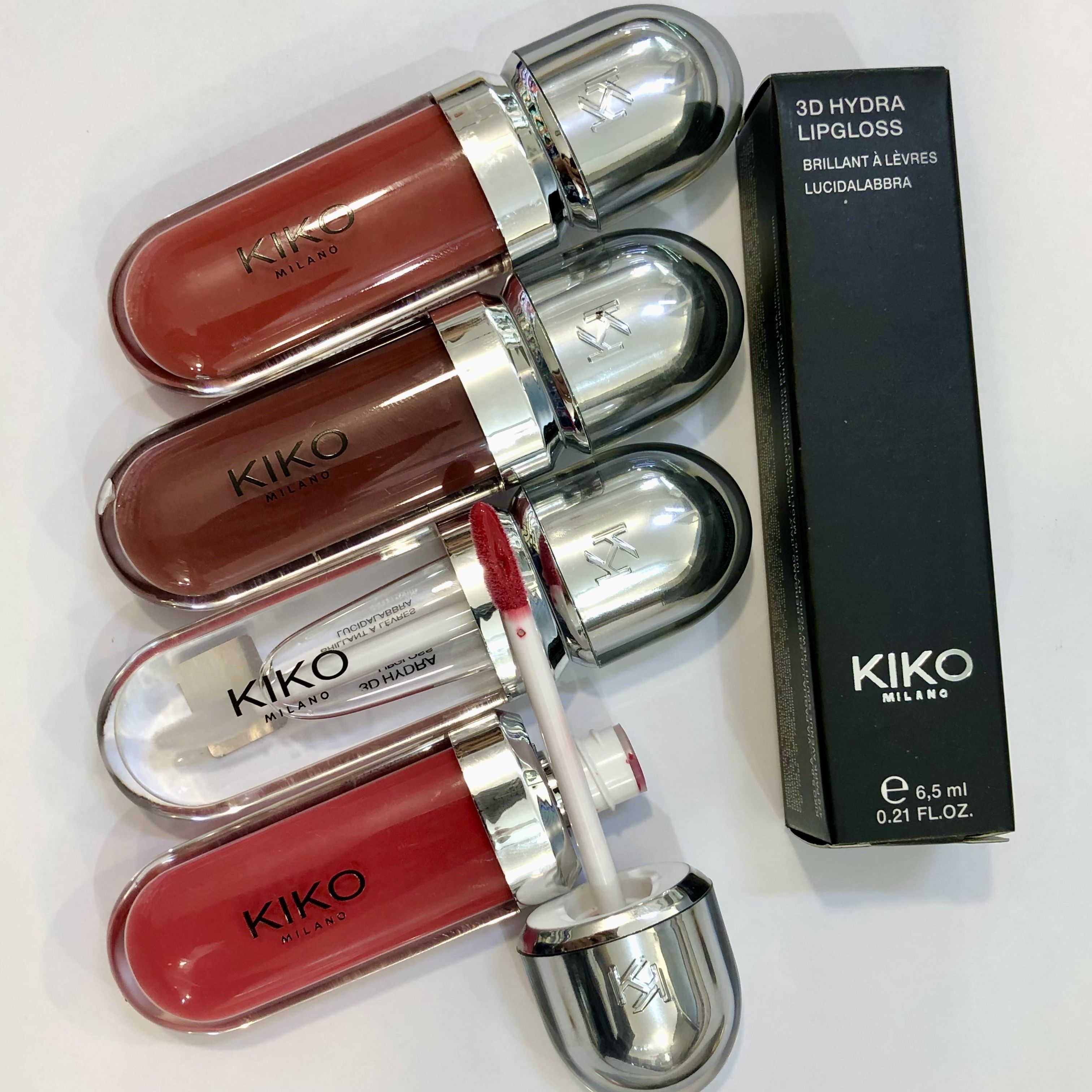 KIKO блеск для губ набор Гидра 3D Hydra Lipgloss 4-ехцветный - купить с  доставкой по выгодным ценам в интернет-магазине OZON (979901432)