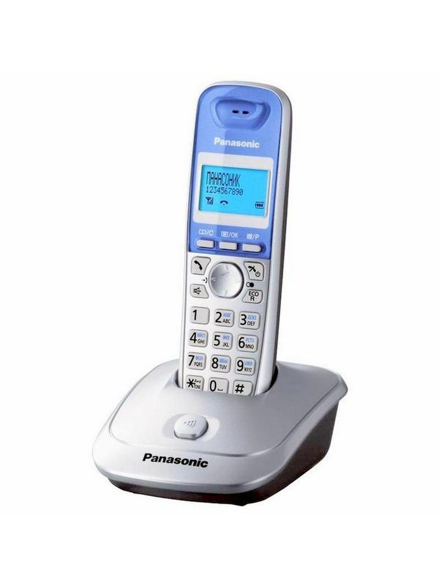 DECT телефон Panasonic KX-TG2511RUS синий - купить с доставкой по выгодным  ценам в интернет-магазине OZON (921878382)