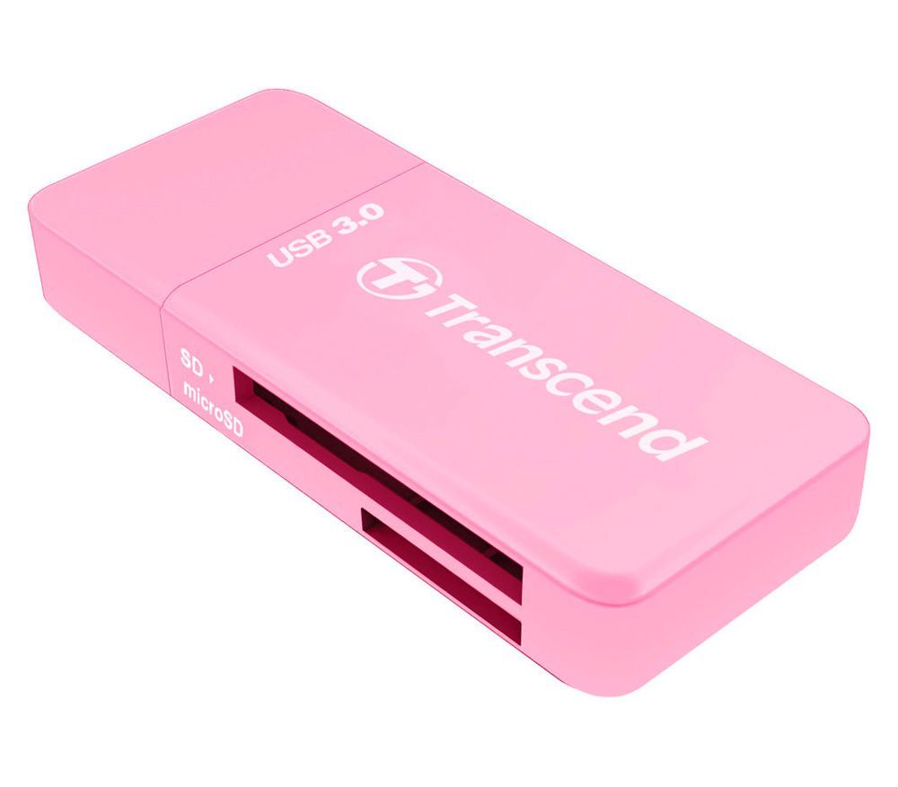 Карт-ридер Transcend RDF5 USB3.1 Gen 1, розовый (TS-RDF5R)