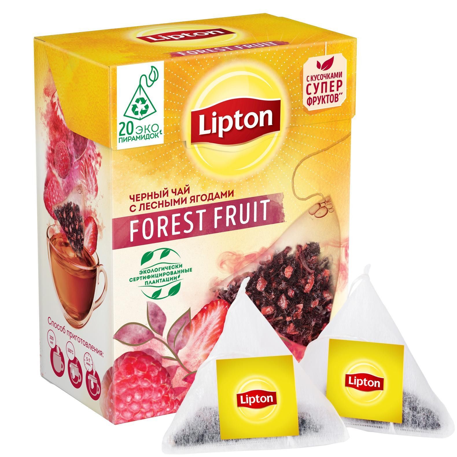 Липтон лесные ягоды. Чай Липтон Forest Fruit черный пирамидки 20 пак. Чай Lipton Forest Fruit. Липтон фруктовый чай в пирамидках. ЛЛИПТОН черный чай 20 пирамид.