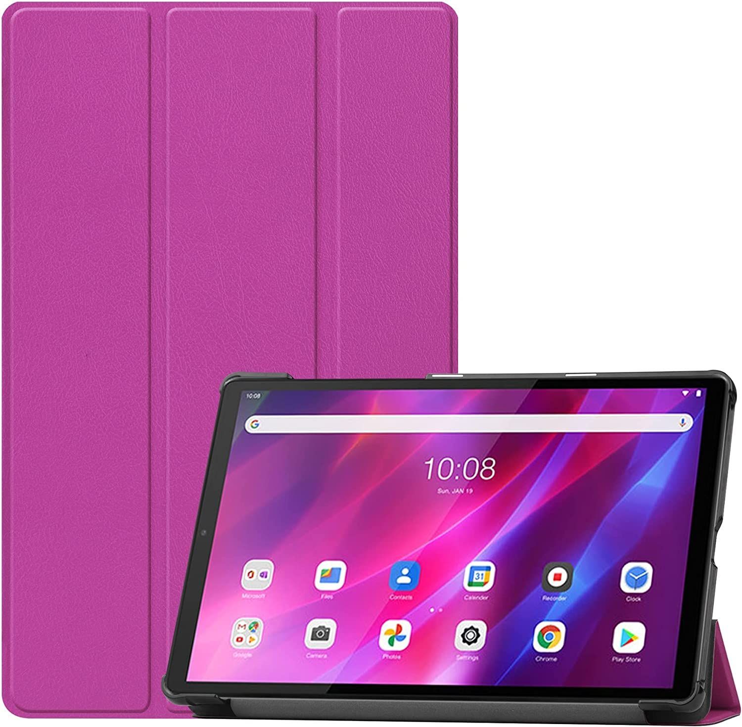 Умный чехол для Lenovo Tab K10 2021 года, 10.3 дюйма /TB-X6C6F, TB-X6C6X, фиолетовый