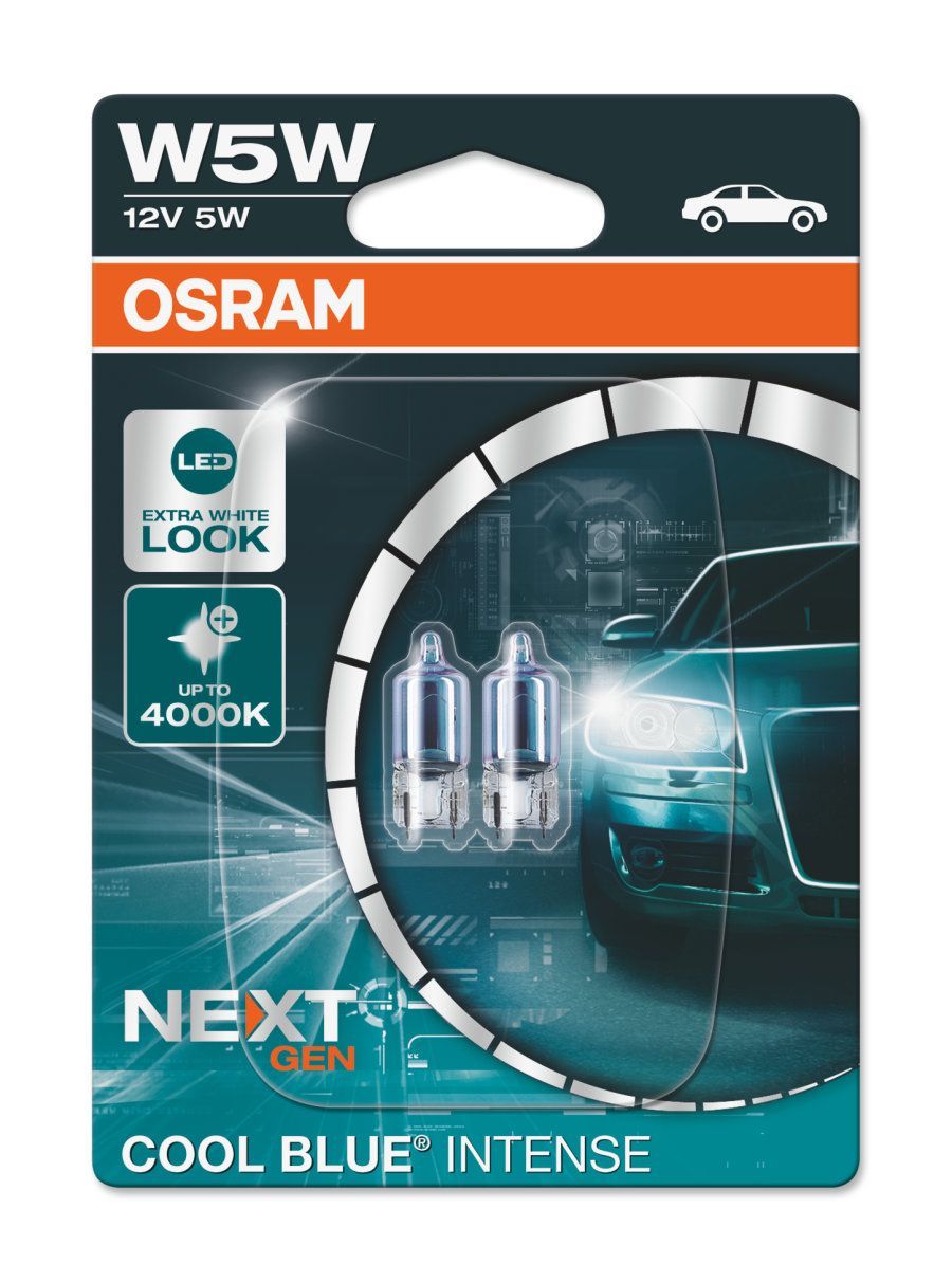 Лампы W5W Osram Cool Blue Intense Next Gen - 2825CBN-02B (2 шт.)