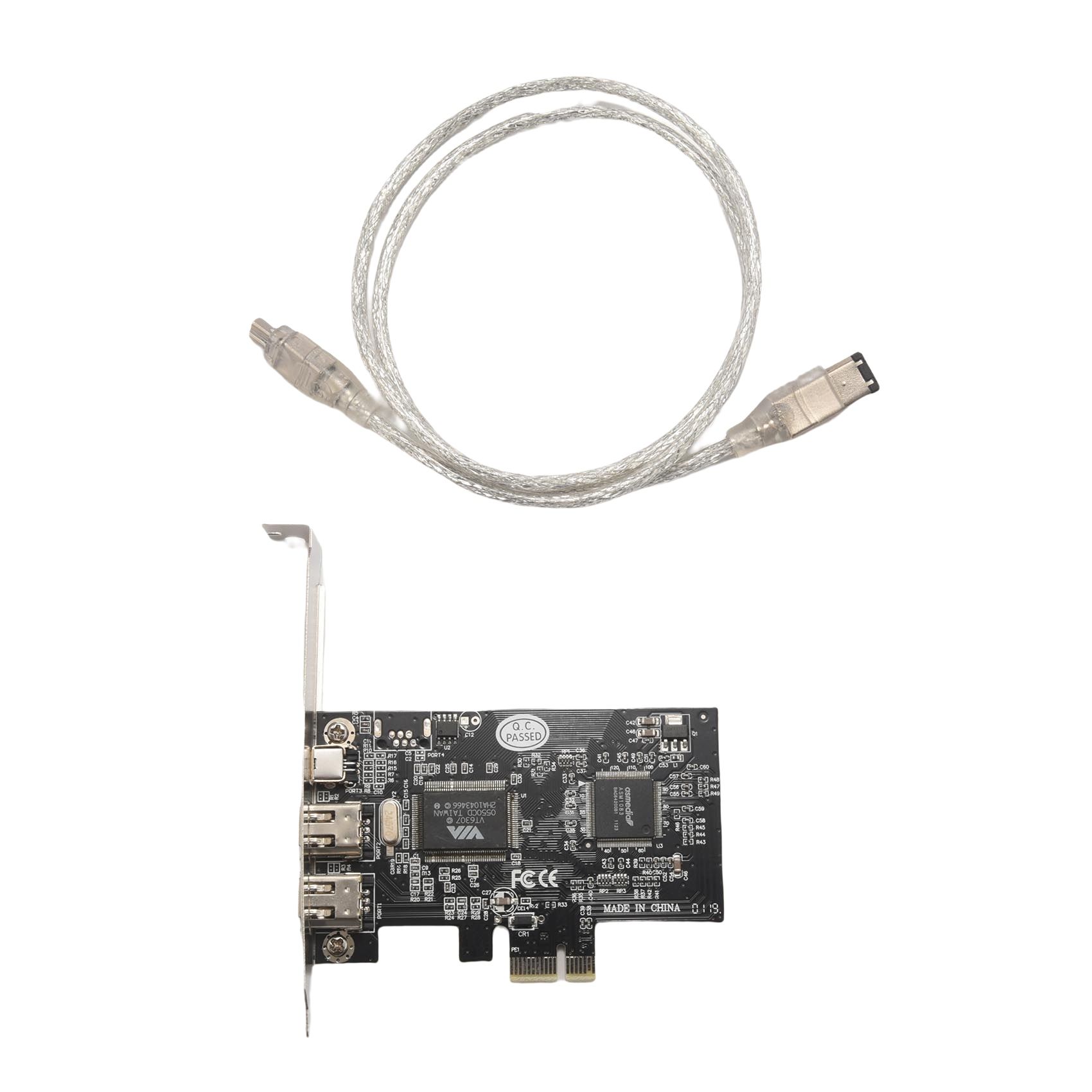 ПлатаконтроллераPCIExpressx1PCI-EFireWire1394aIEEE1394,3порта