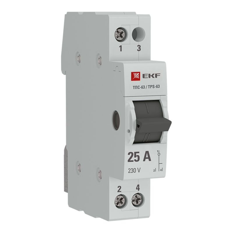 Трехпозиционный переключатель ТПС-63 1P 25А PROXIMA EKF - 1 шт