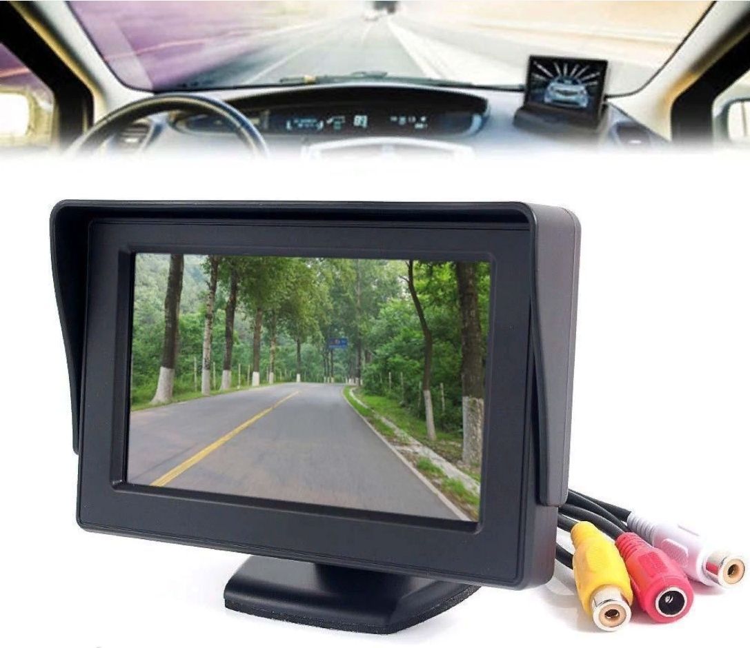 Задняя камера для автомобиля с монитором. Монитор 4.3 дюйма CARPRIME. Монитор 4" TFT LCD. Car 4.3\' TFT LCD Color Rearview Monitor. Car Rear view TFT LCD Monitor.