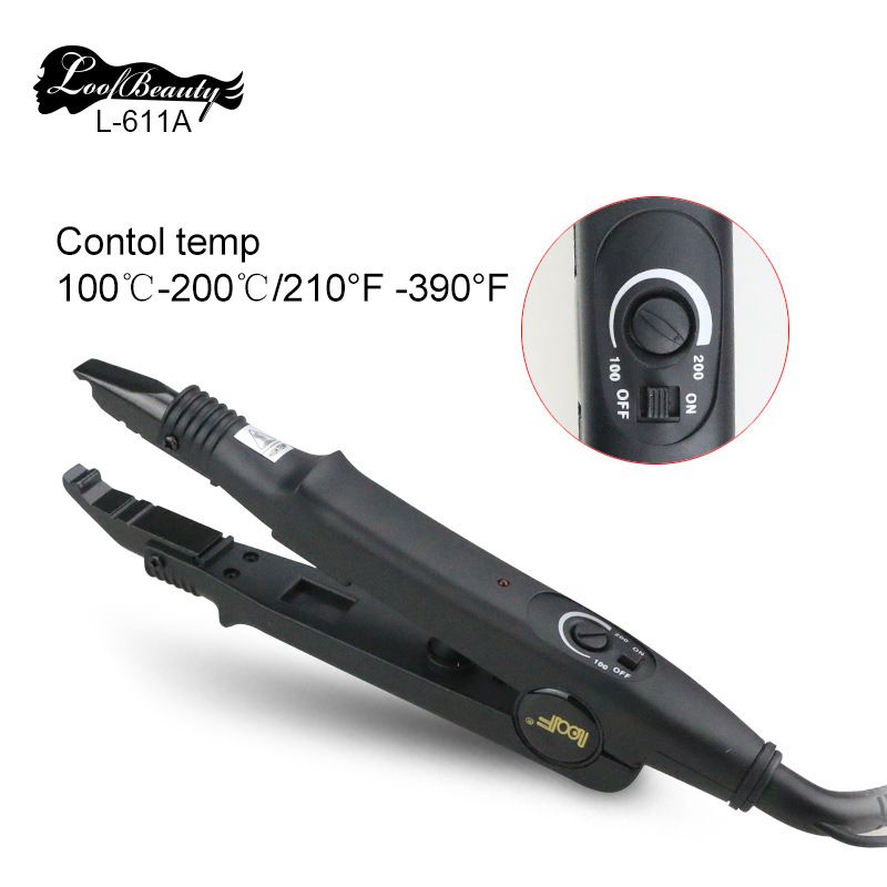 L 611. Щипцы для горячего наращивания loof professional 611. hair extension iron loof.