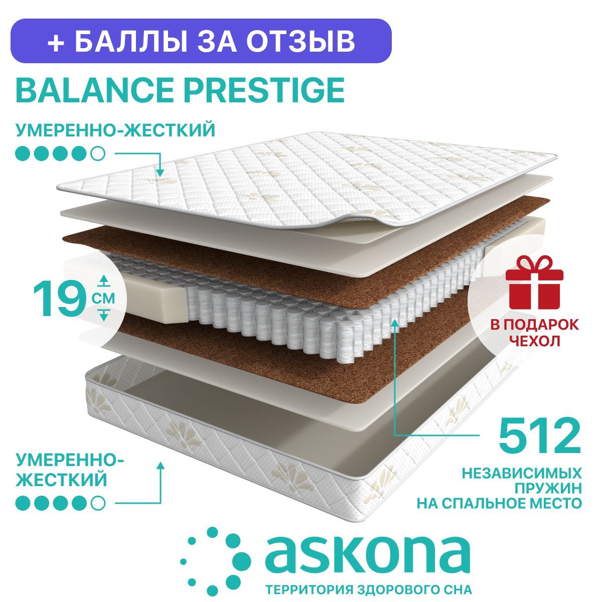 Матрас аскона balance prestige