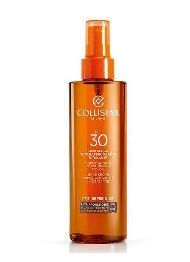 Collistar Увлажняющее сухое масло-спрей для загара лица и тела Spf 30 200 мл / COLLISTAR Supertanning Moisturizing Dry Oil Spf 30 200 ml