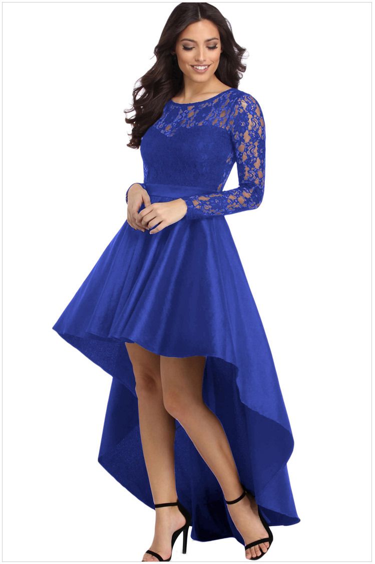 Шикарное синее платье