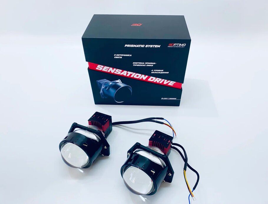 Optima sensation drive. Optima Sensation Drive 3.0. Led линзы Sensation Drive. Би лед модули Оптима 2.5 дюйма световая грань. Подключение линзы Optima Sensation Drive.