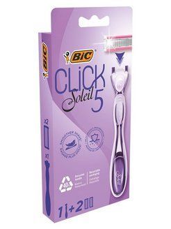 BIC Click 5 Soleil Бритвенный станок женский с 2 сменными кассетами