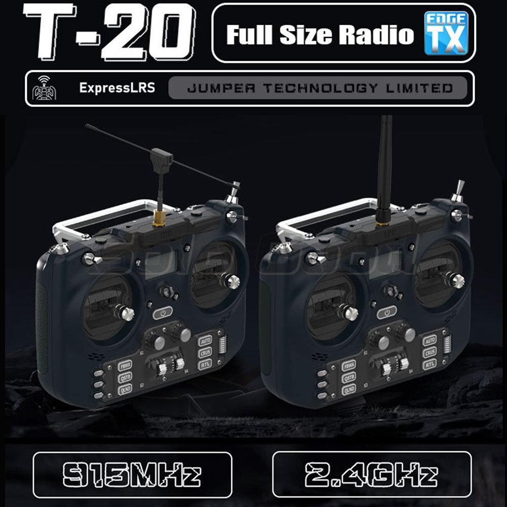 JumperT-20T20ELRSExpressLRSполноразмерноерадио915Mhz/2.4GHzOledэкранпередачамаксимум1000mWHallrockerДрондистанционногоуправления