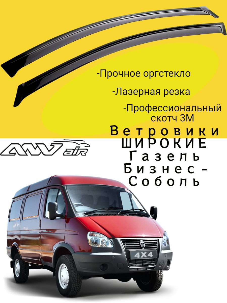 Дефлектор для окон ANV air ДКШ058С купить по выгодной цене в  интернет-магазине OZON (863635496)