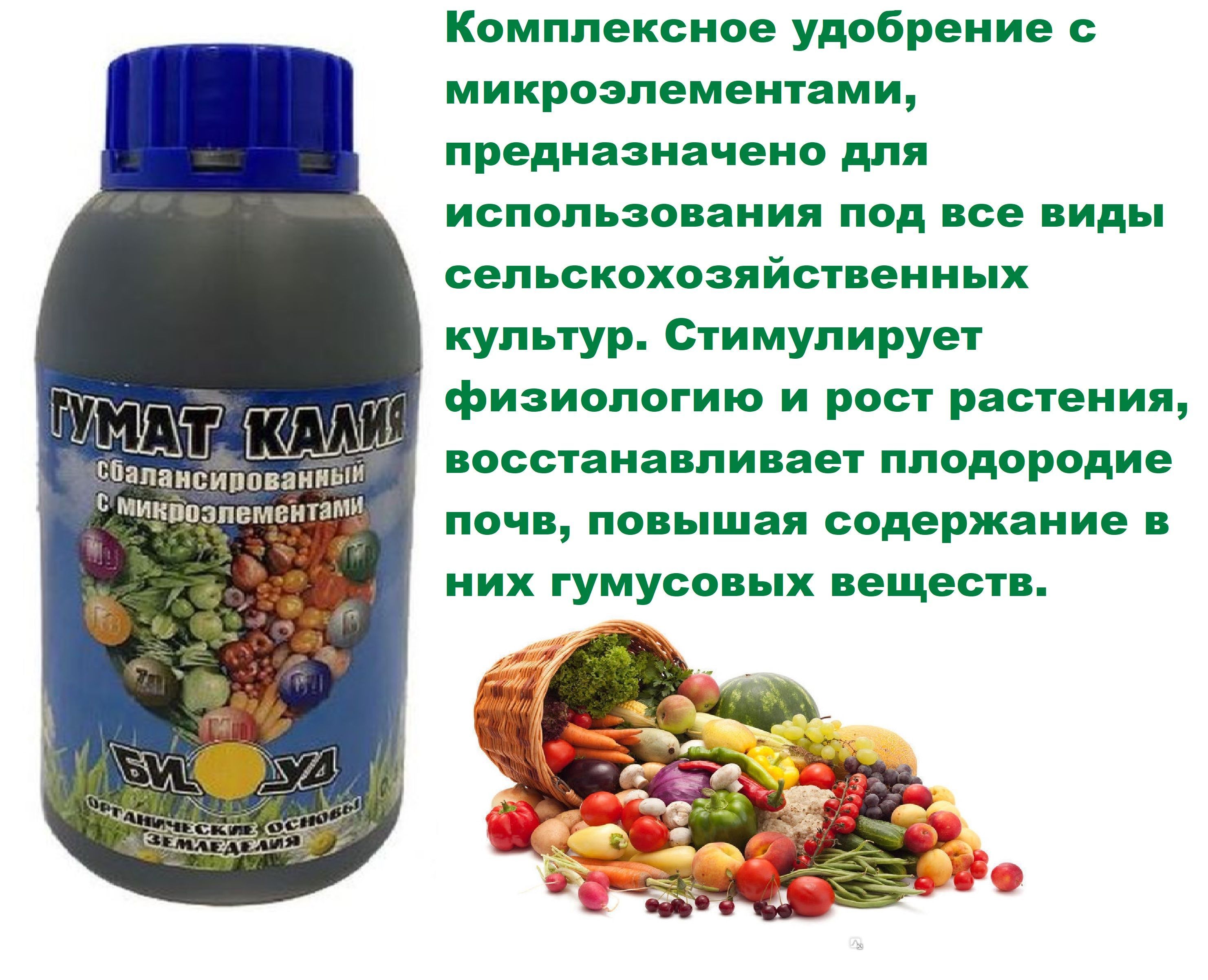 Гумат микроэлементы инструкция по применению. Гумат магния микроэлементы 0.5л.