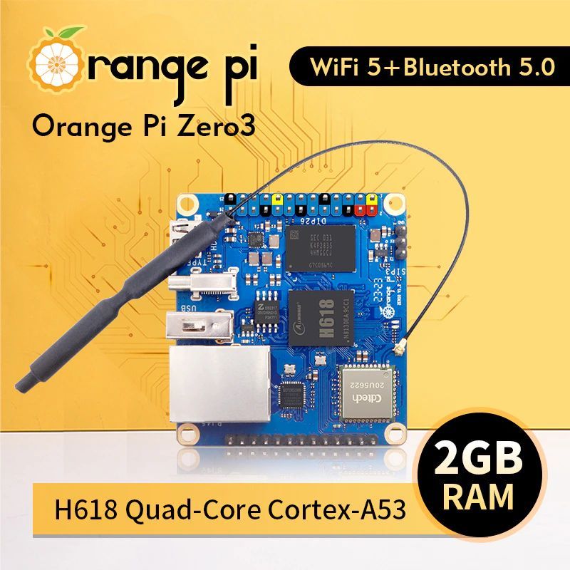 Orange Pi Zero 3 (2GB) микрокомпьютер