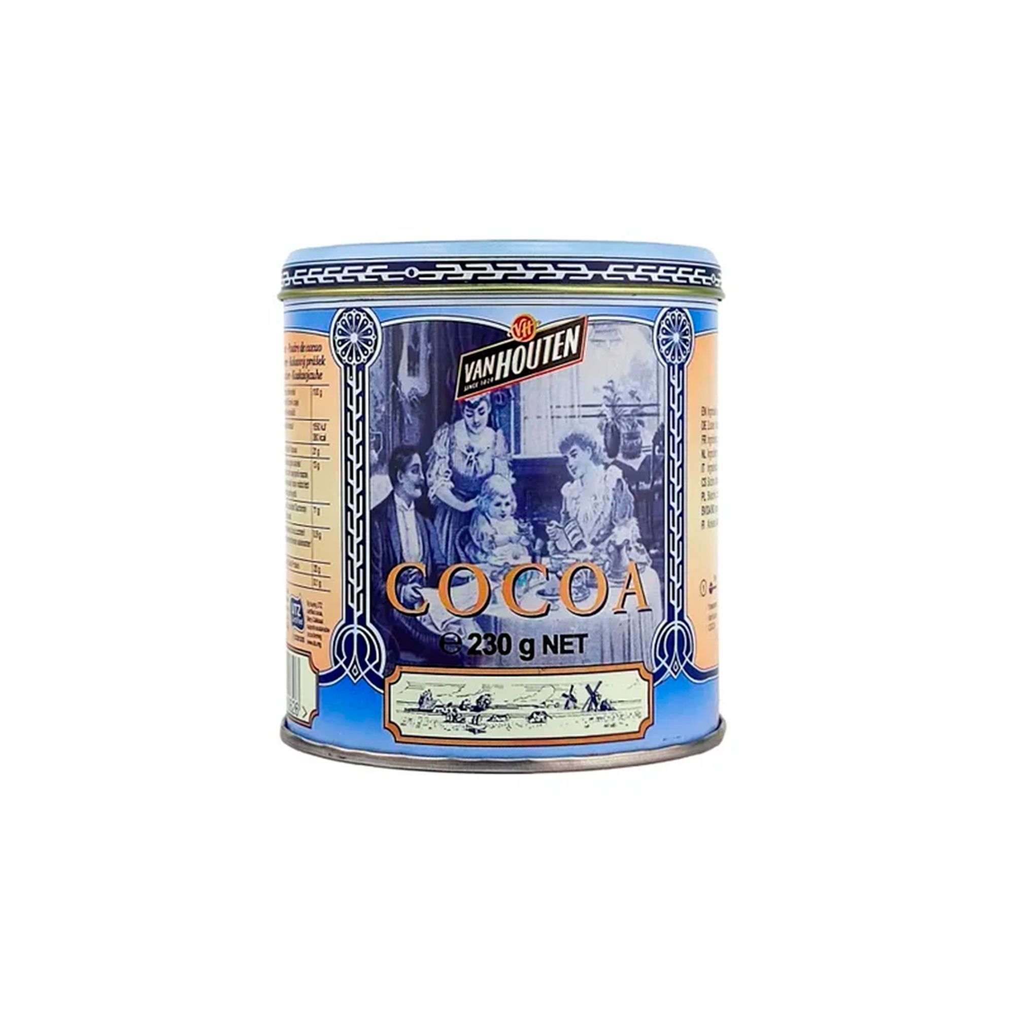 Какао порошок Van Houten VH Cacao tin small в жестяной банке (0,23 кг)