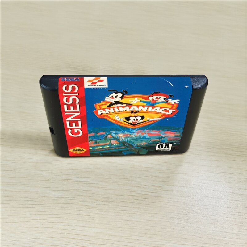 Animaniacs 16bit Cartridge Card For Sega Genesis Mega Drive MD Console