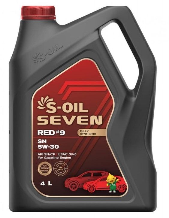 S-OILSEVENRED#9SN5W-30Масломоторное,НС-синтетическое,4л