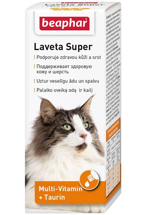 Витамины Для Кошек Beaphar (Беафар) Laveta Super Multi-Vitamin Для Кожи и Шерсти 50мл