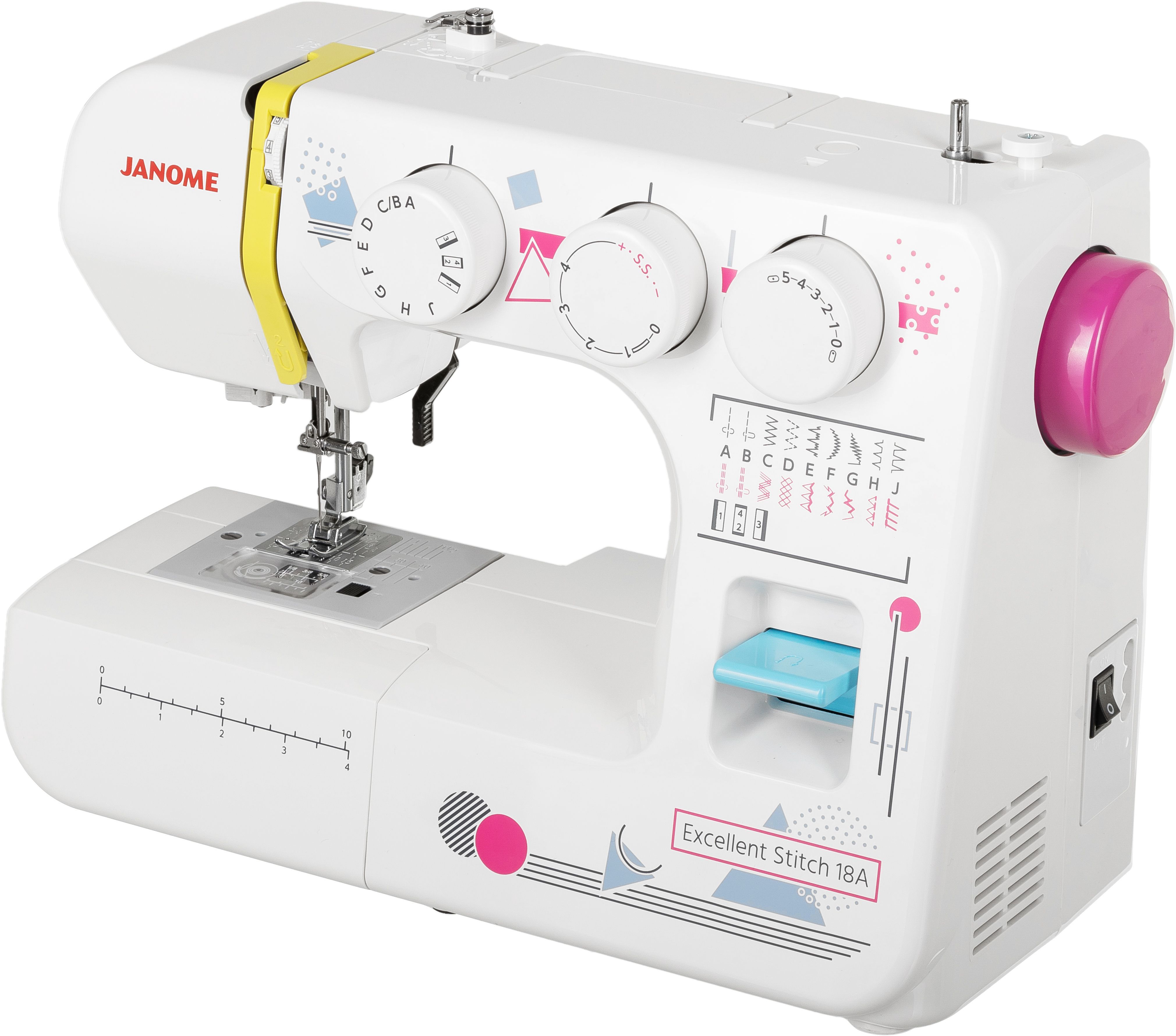 Швейная машина Janome EXCELLENT STITCH 18A - купить по низким ценам с  доставкой в интернет-магазине OZON (373668485)