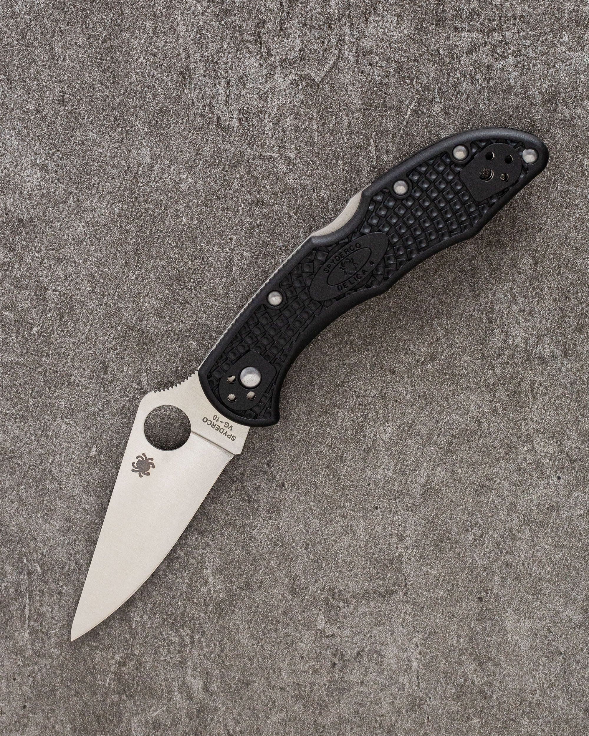 Складной нож Spyderco Delica 4 C11FPBK (черный) - купить с доставкой по  выгодным ценам в интернет-магазине OZON (966792573)