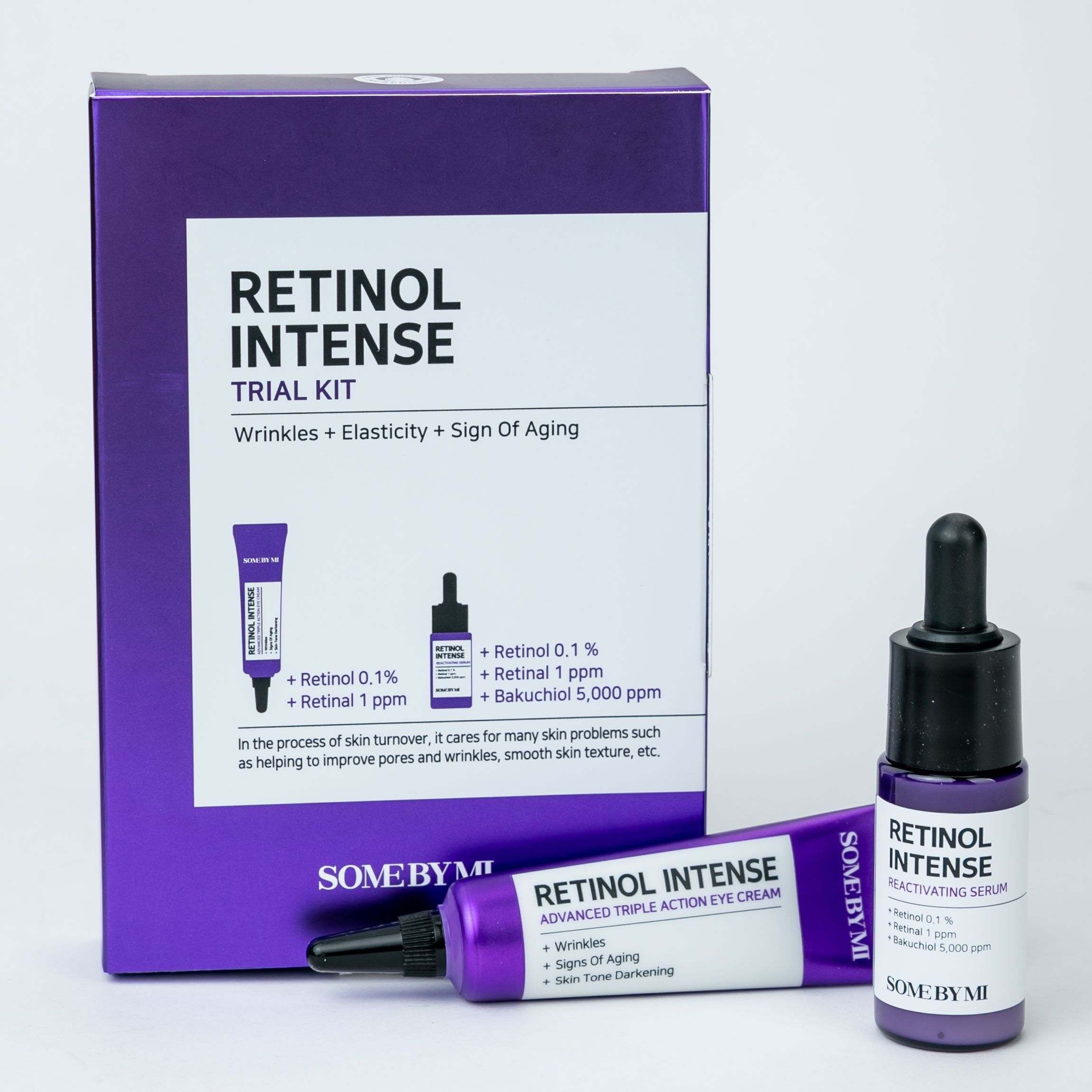 Антивозрастной набор миниатюр с ретинолом Some By Mi Retinol Intense Trial Kit 10мл+10мл